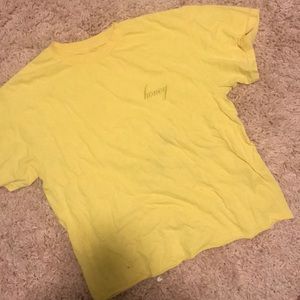Brandy Melville yellow honey T-shirt